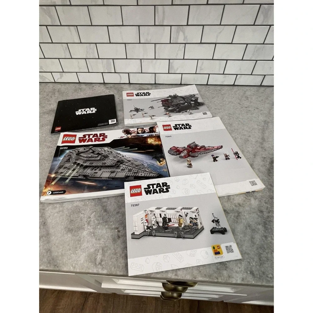 LEGO Star Wars Instruction Manual Lot Of 5 75190 75337 75362 75387 31200